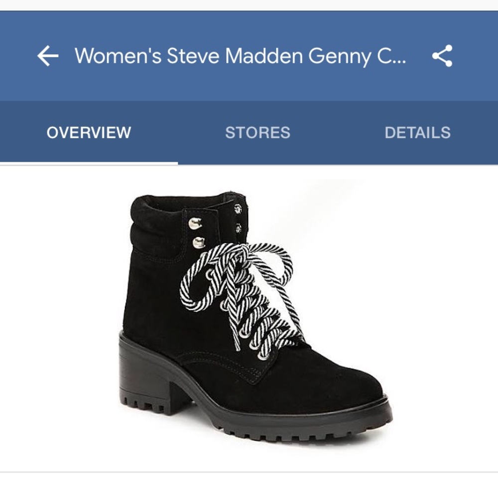 Steve Madden Genny Combat Boot